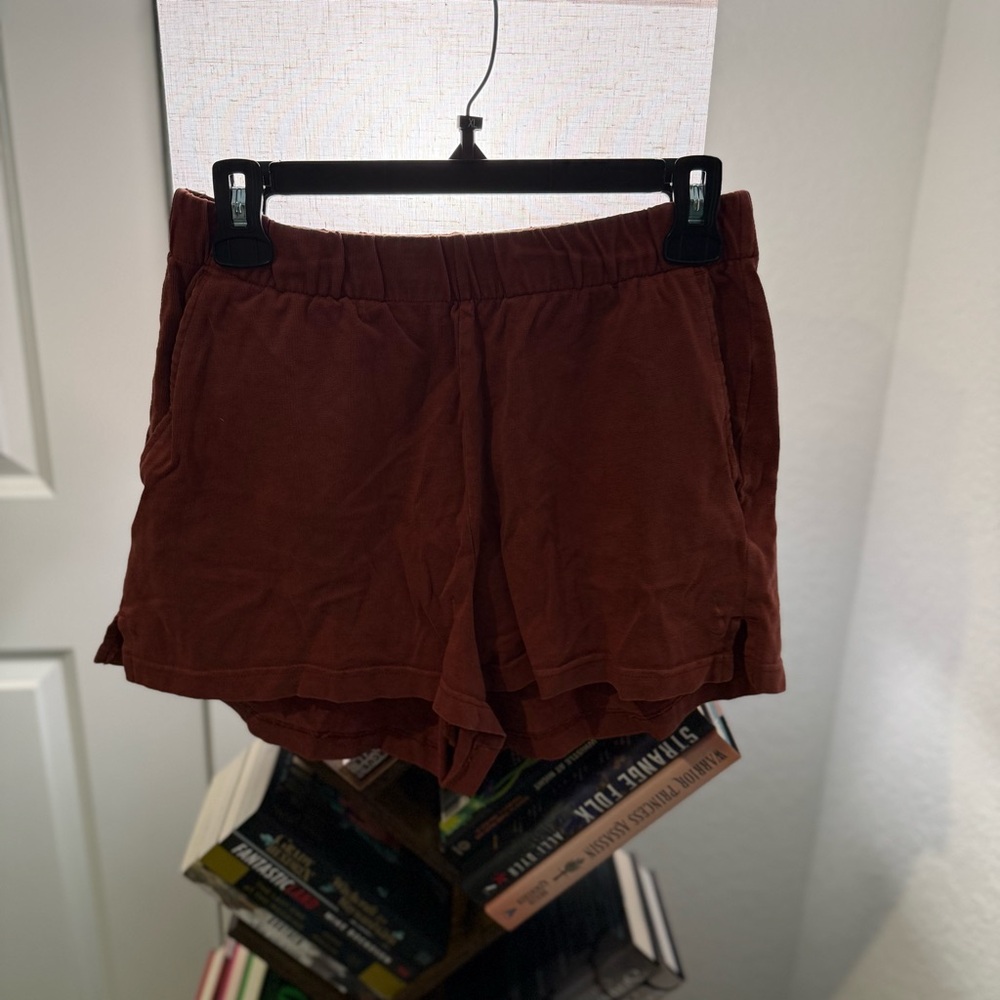 Nike Women's Orange/Brown Athletic Shorts
